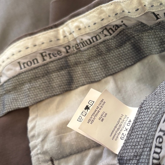 3 Pairs Men's Premium Chino Work Pants - Beige, Gray, Brown 40x29 - Picture 2 of 8